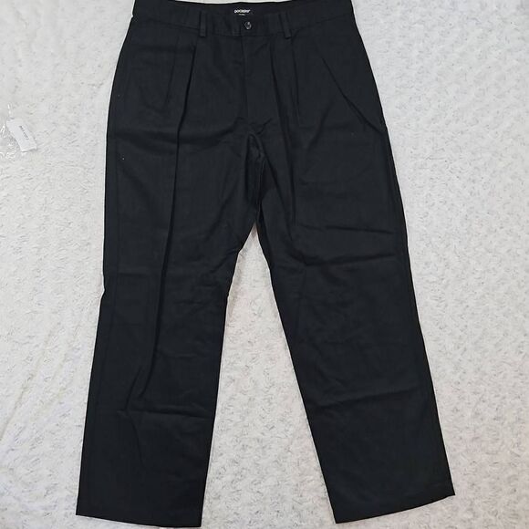Dockers 36 x 30 Pleated Black Dress Pants - Picture 1 of 6